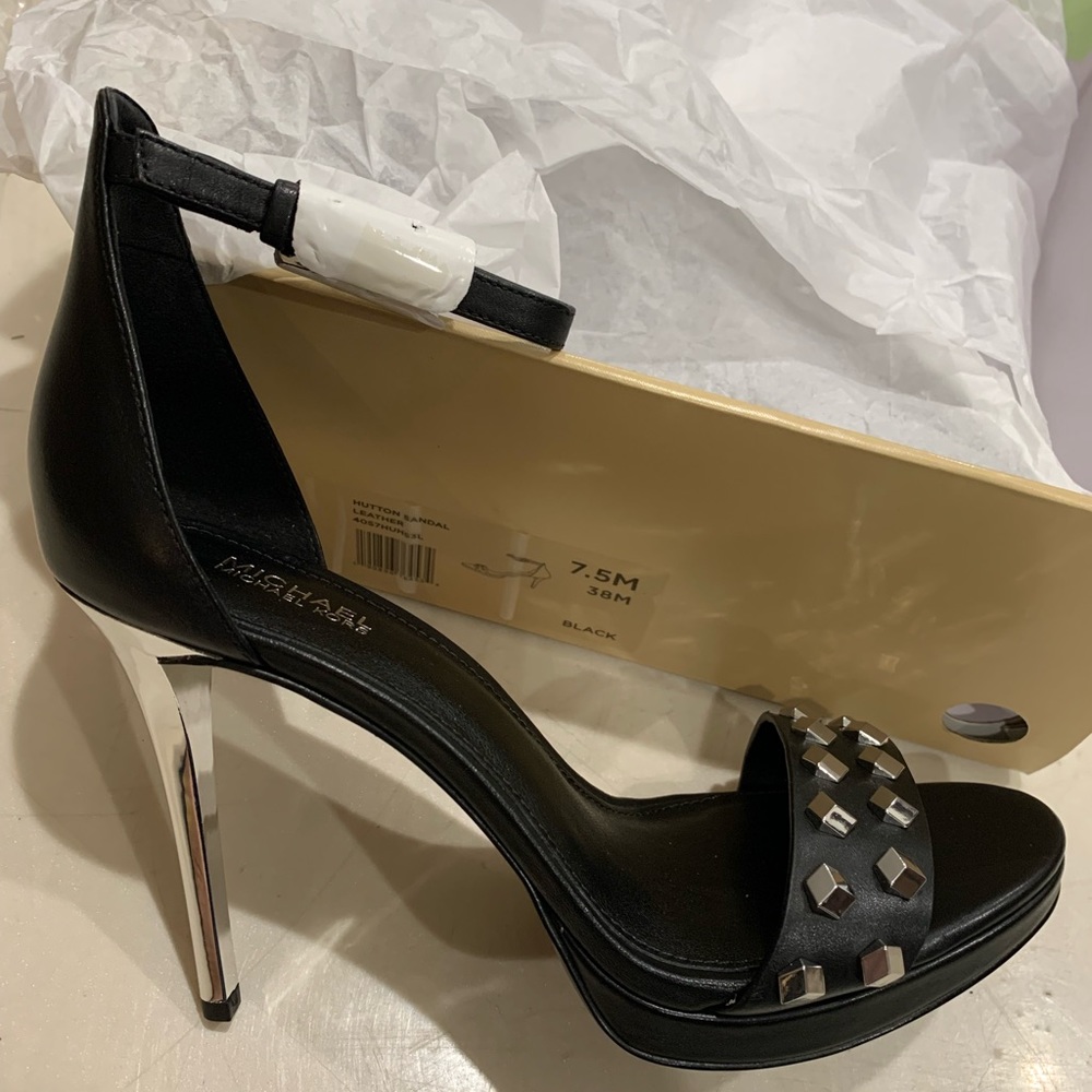 Hutton Michael Kors black/silver sandals